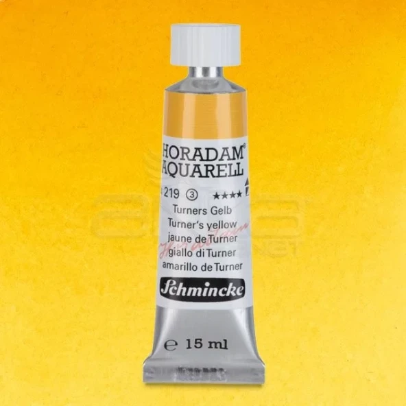 Schmincke Horadam Aquarell Tube 15ml Seri 3 Turners Yellow 219