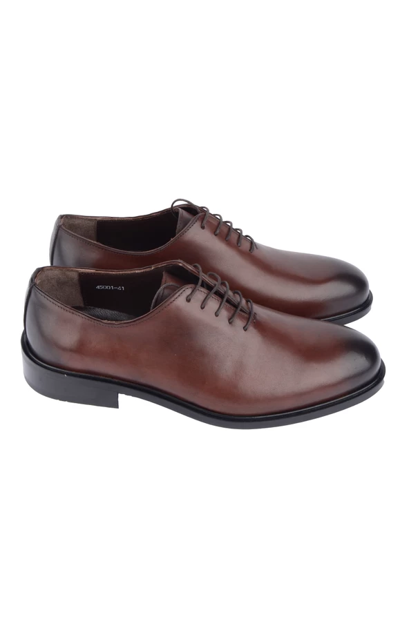 45001-Bağcıklı Düz Klasik Erkek Ayakkabı - 4