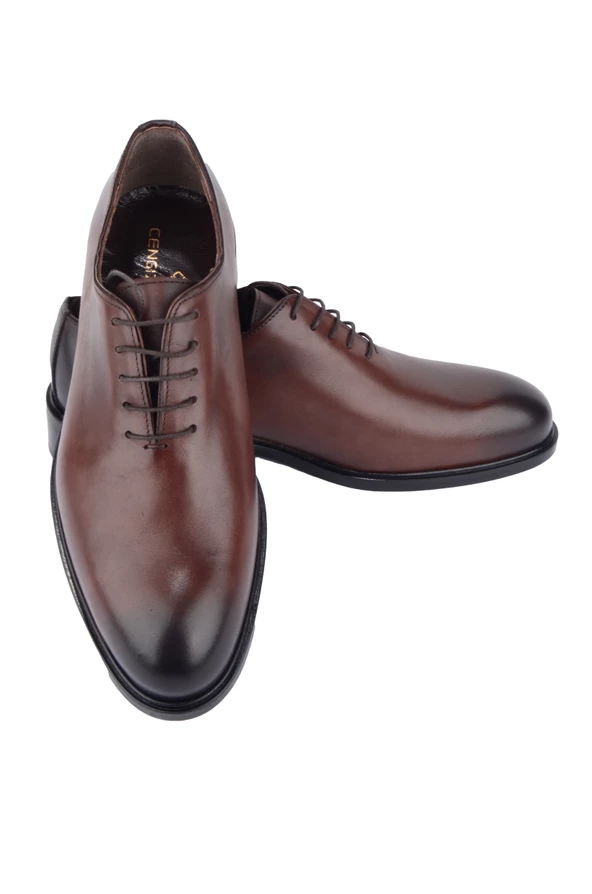 45001-Bağcıklı Düz Klasik Erkek Ayakkabı - 3