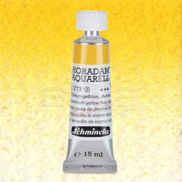 Schmincke Horadam Aquarell Tube 15ml Seri 2 Chrome Yellow Deep 213 - 1