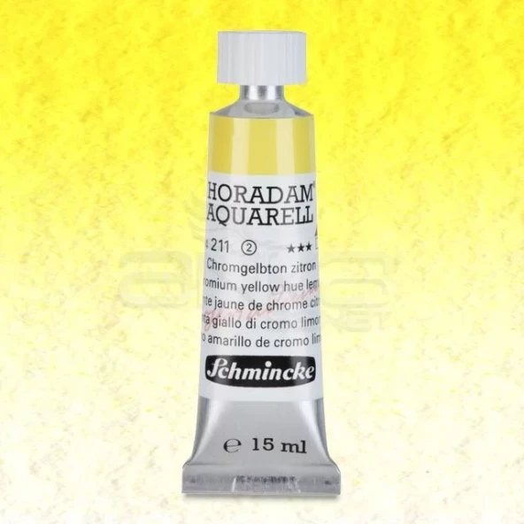 Schmincke Horadam Aquarell Tube 15ml Seri 2 Chrome Yellow Lemon 211