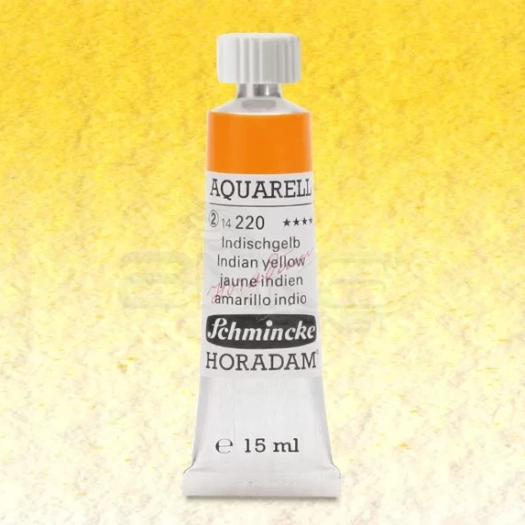 Schmincke Horadam Aquarell Tube 15ml Seri 2 Indian Yellow 220 - 1