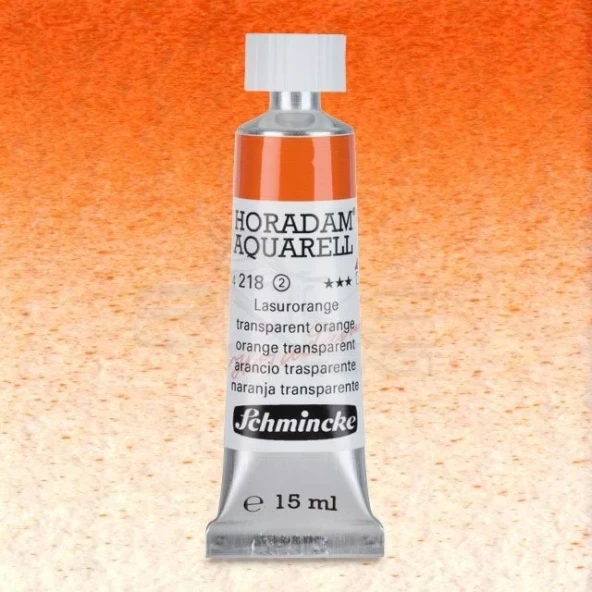 Schmincke Horadam Aquarell Tube 15ml Seri 2 Translucent Orange 218