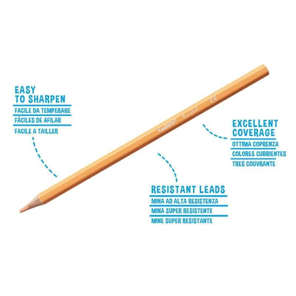 Carioca Pastel Renk Kuru Boya Kalemi 12 li 43034 - 3