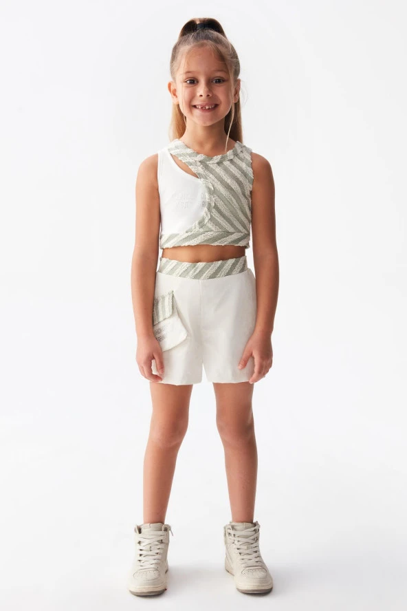 Kız Çocuk Pop Crop Bluz 36515 - 11