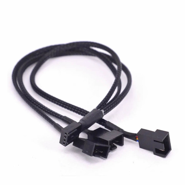 1 to 3 Çoğaltıcı 25cm Fan Uzatma Kablosu Y Tip 4 Pin 3 Pin Bilgisayar Kasa Anakart Ekran Kartı - 5