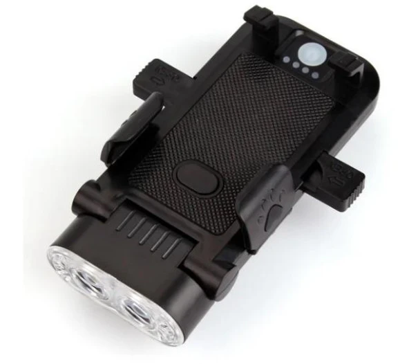 FORTE GT 6139-2 Bisiklet Ön Işık 500 Lümen Usb Şarjlı Yüksek Güçlü Far Telefon Tutucu Mavi - 5