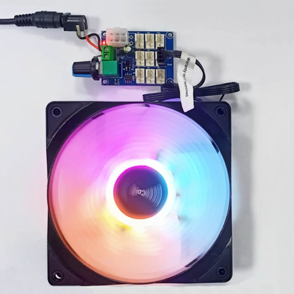 9 Kanal Dc 12V Pwm Fan Hız Kontrol Kartı Klemens Atx Besleme Soket Pot Kontrol Bilgisayar Pc Cpu - 6