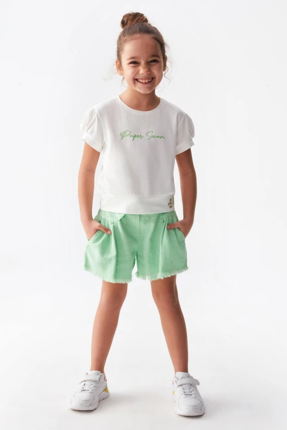 Kız Çocuk Paper Swan Tshirt 36512 - 10