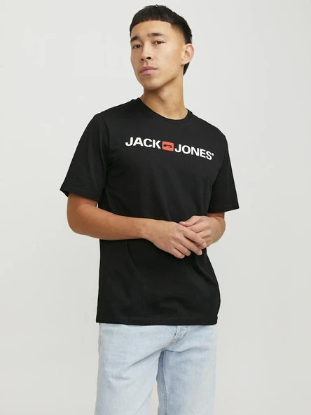 Jack Jones Logo Crew Neck Noos Erkek Tişört 12137126 - 9