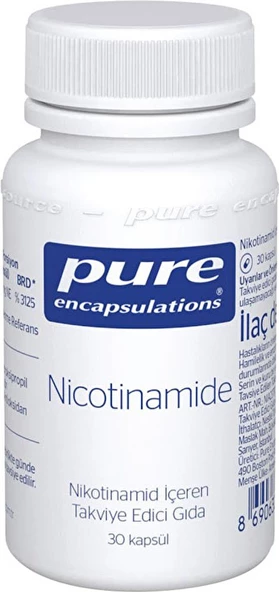 Pure Encapsulations Nicotinamide 30 Kapsül