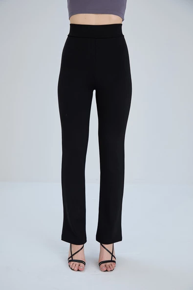 Günlük Toparlyıcı Boru Paça Yürüyüş Pantolonu İnceltici Sıkılaşltırıcı - 5