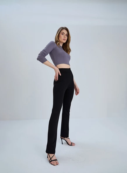 Günlük Toparlyıcı Boru Paça Yürüyüş Pantolonu İnceltici Sıkılaşltırıcı - 7