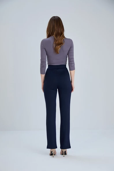 Günlük Toparlyıcı Boru Paça Yürüyüş Pantolonu İnceltici Sıkılaşltırıcı - 12