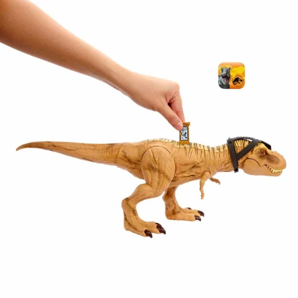 Jurassic World Gürleyen Görkemli Sesli T-Rex Figürü Tyrannosaurus Rex - Resim 4