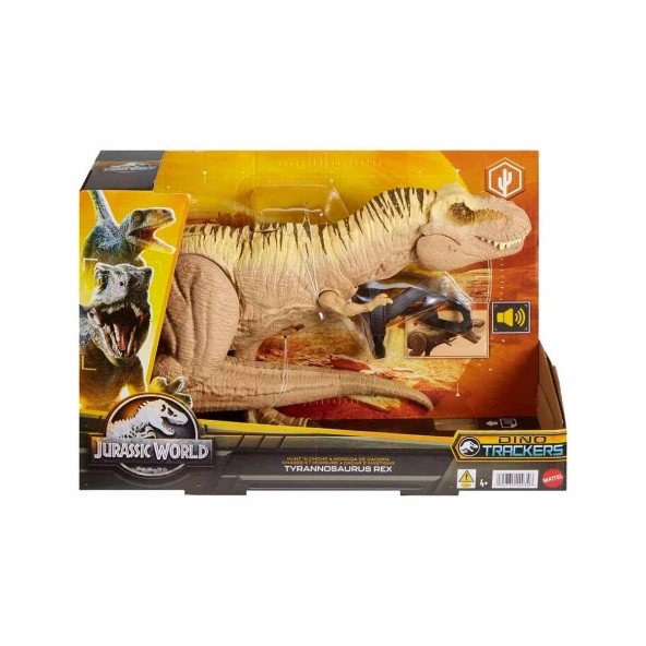 Jurassic World Gürleyen Görkemli Sesli T-Rex Figürü Tyrannosaurus Rex - Resim 5