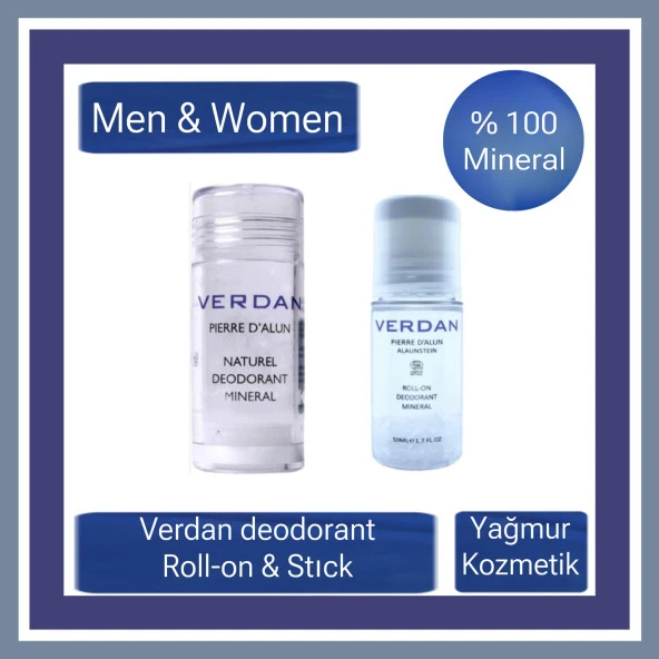 Verdan Doğal Deodorant 100ML +Verdan Pierre D Alun Roll-on 50ML