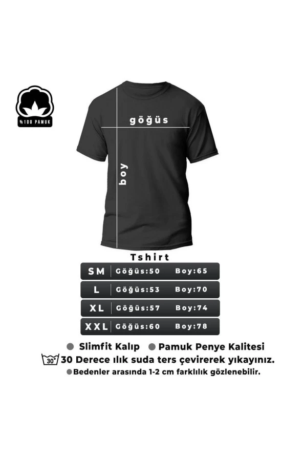 uyguntarz Unisex Kalp Baskılı T-shirt - 5