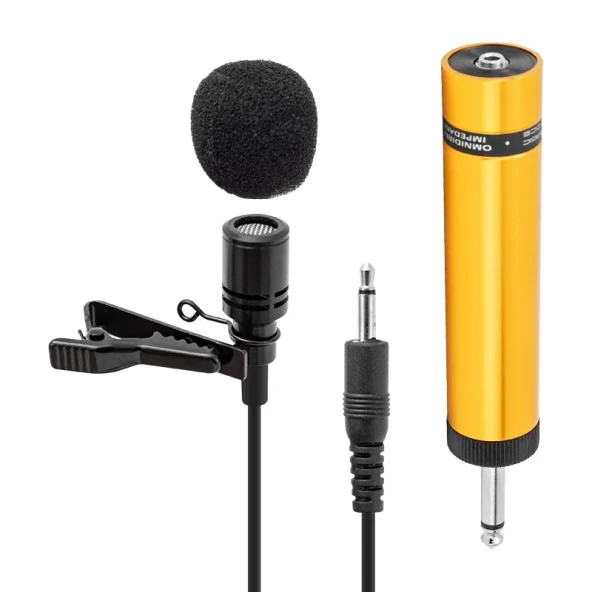 Magıcvoıce Mv-445 600 Ohm 5 Metre Kablolu Çantalı Yaka Mikrofonu