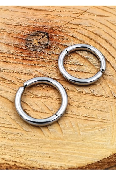 316 L Çelik Gümüş Renk Unisex Figürlü  Küpe ürün görseli 1