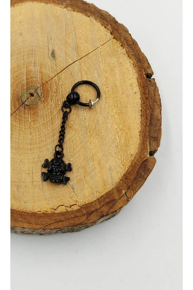 Çelik Figürlü Sallantılı Unısex Küpe ürün görseli 1