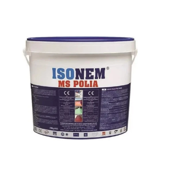 İsonem MS Polia Su Yalıtım Boyası 18 Kg Gri