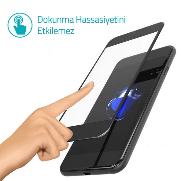 Bufalo Xiaomi Redmi Note 7 Ekran Koruyucu 5D Temperli Cam Siyah - 3