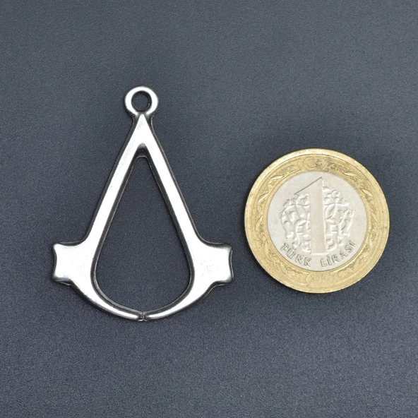 Assassin's Creed Kolye Ucu - Antik Gümüş Kaplama - Kod:33 - Resim 4