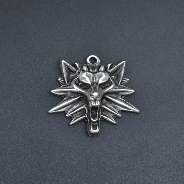 Witcher 3 Boyutlu Kolye Ucu - Antik Gümüş Kaplama - Kod:25 - Resim 2