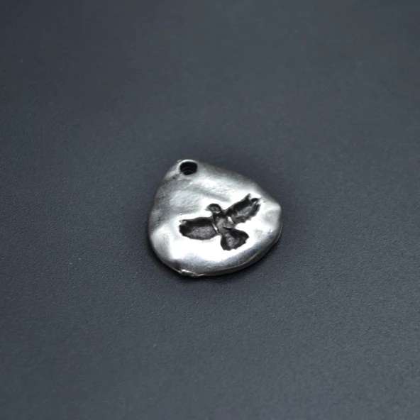 Kartal Kolye Ucu - Antik Gümüş Kaplama - Kod:79 ürün görseli