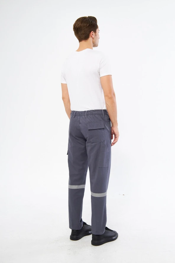 İş Pantolonu 7/7 Gabardin %100 Pamuk Kargo Cepli Kışlık - Resim 4