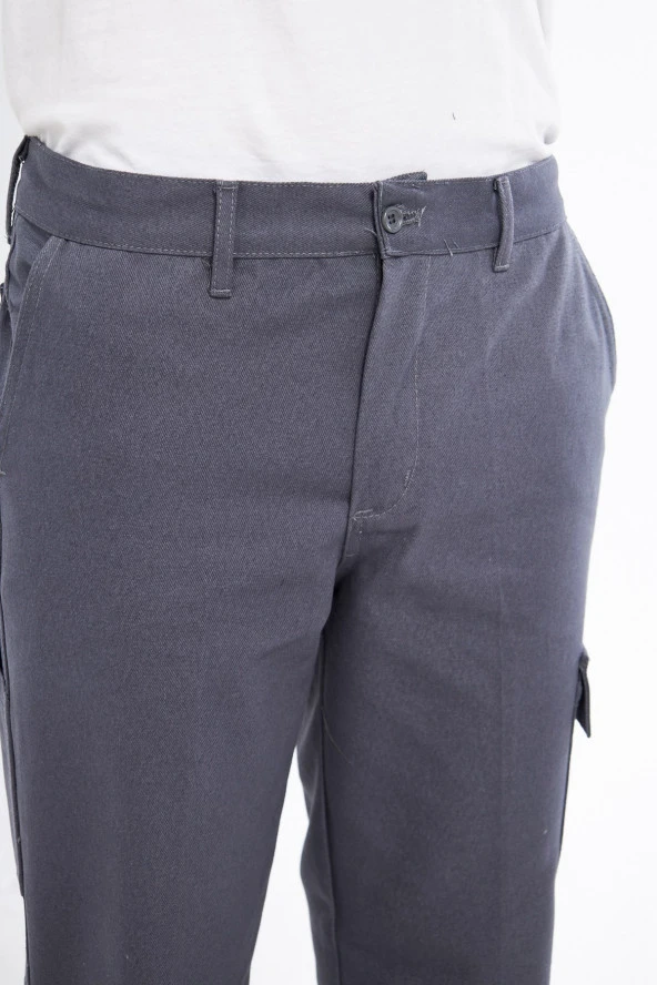 İş Pantolonu 7/7 Gabardin %100 Pamuk Kargo Cepli Kışlık - Resim 6