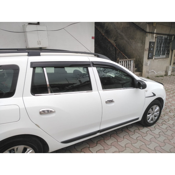 Dacia Logan Mcv Krom Cam Çıtası + Kapı Direği  6 Parça  2013 ve Üzeri Paslanmaz  Çelik - 5