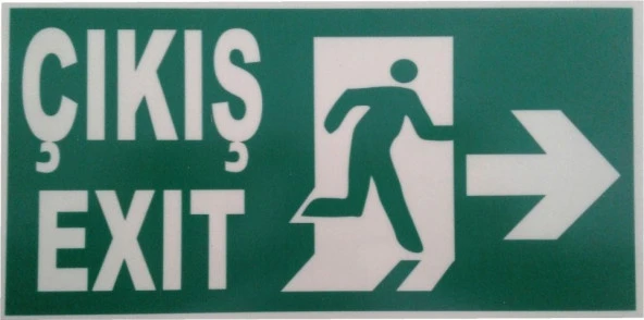 Acil Çıkış Levhası- Sağ Yön - 2
