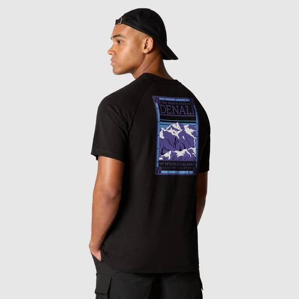 M S/S NORTH FACES TEE Black