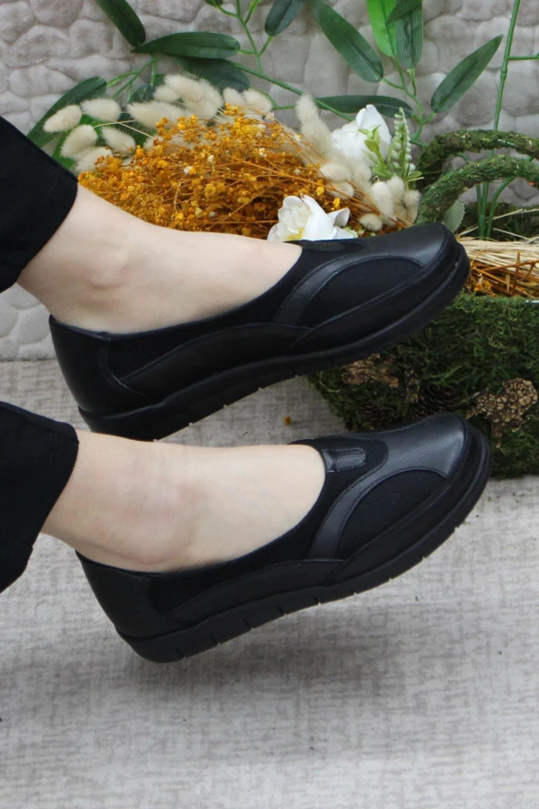 Polaris 105006 Siyah 5 Nokta Orijinal Ürün Hakiki Deri Kadın Ayakkabı - Resim 5