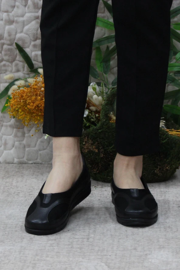 Polaris 105006 Siyah 5 Nokta Orijinal Ürün Hakiki Deri Kadın Ayakkabı - Resim 4