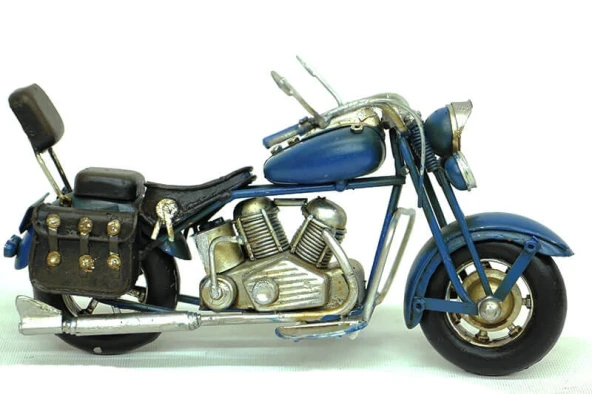 Vintage Tasarım Dekoratif Metal Motosiklet