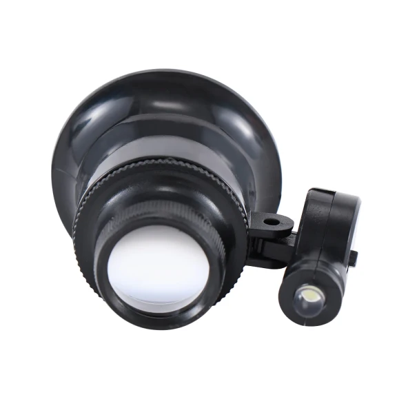 Nikula-20x Büyütmeli,saat,takı Onarım Için Cam Lensli Optik Işıklı  Göz Büyüteç-mg13b--9a