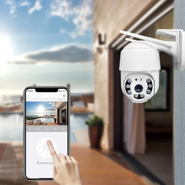 EPİLONS 2.0 Mp Hd Lens  İç Dış Mekan Suya Danıklı Ip Wifi Network Güvenlik Kamerası Wifi Kamera - 4