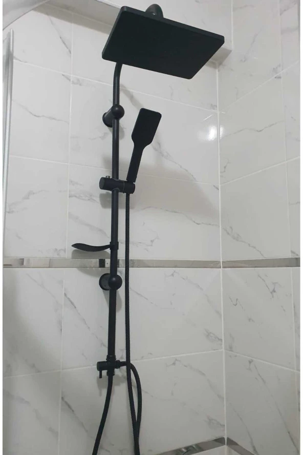 Tekno Trust Full Siyah Robot Duş Seti Nairobi 5 Yıl Garantili - 2