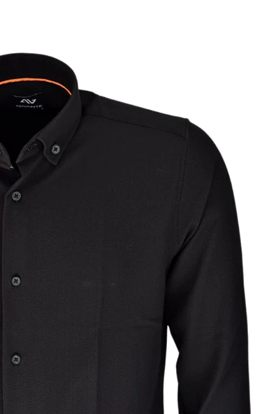 Erkek Spor Gofre Uzun Kol Gömlek BGL-ST03533 - Resim 9