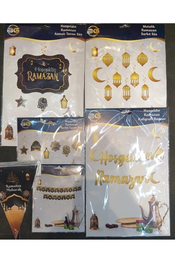 Ramazan Süsleri Set 25 Parça Hoş Geldin Ya Şehrı Ramazan