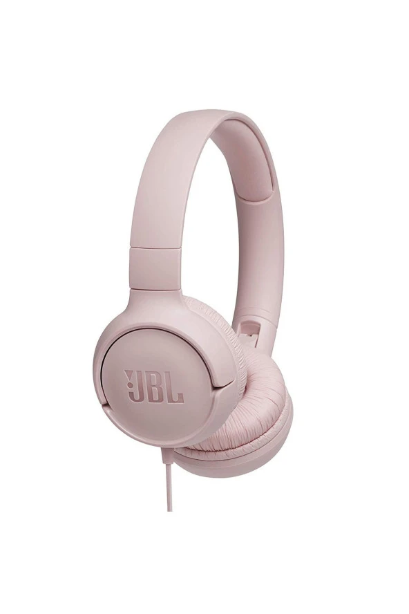 JBL Tune 500 Mikrofonlu Kablolu Kulaküstü Pembe Kulaklık