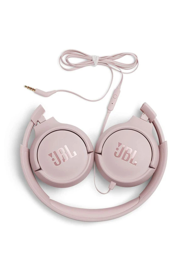 JBL T500 Mikrofonlu Kablolu Kulak Üstü Pembe Kulaklık - 5