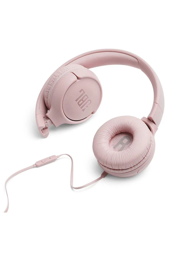JBL T500 Mikrofonlu Kablolu Kulak Üstü Pembe Kulaklık - 6