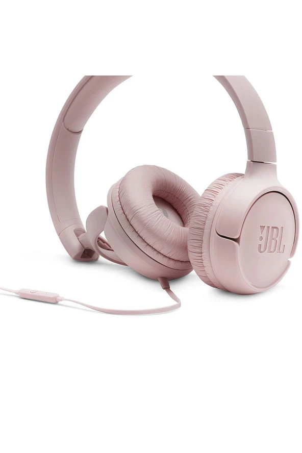 JBL T500 Mikrofonlu Kablolu Kulak Üstü Pembe Kulaklık - 7