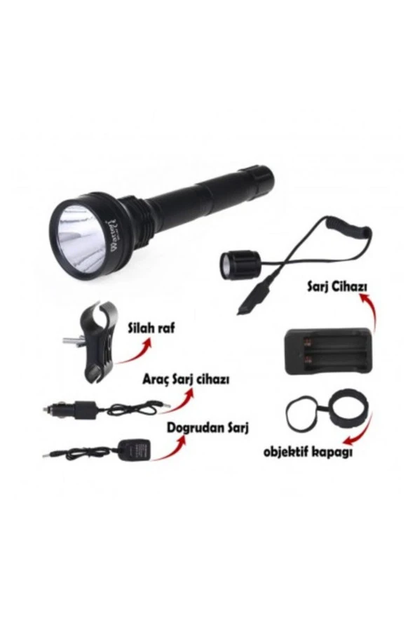 Watton Wt-147 Profesyonel Güçlü Profesyonel Fener - 2