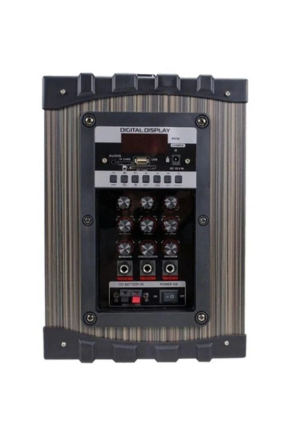 Süper Bass Şarjlı Telsiz Mikrofonlu Amfi Sistemi-Bt-Sd-Usb Lt-908 Model - 3