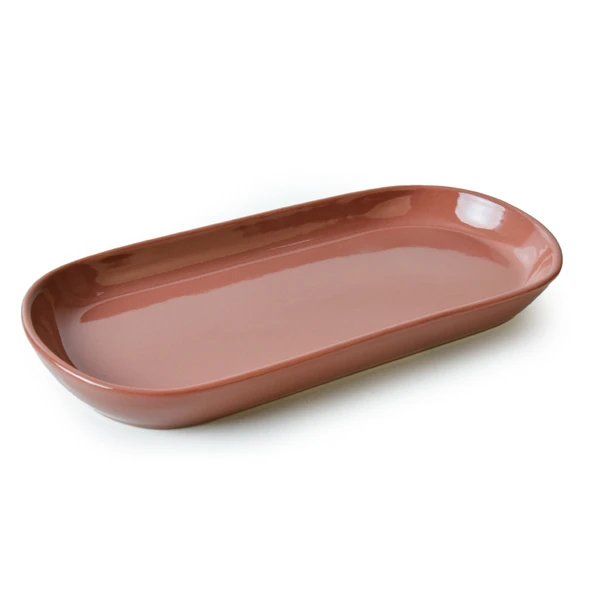 Keramika Kızıl Kahve Noyan Kayık Tabak 26 Cm 2 Adet 607 - 3